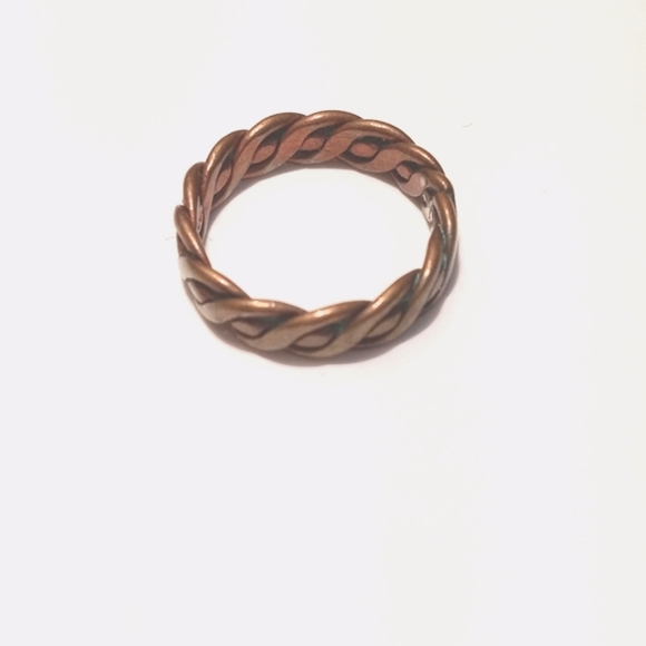 Vintage Copper Infinity Knot Ring Size 3.5 - Picture 5 of 8
